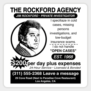 Jim Rockford Newspaper Ad Magnet